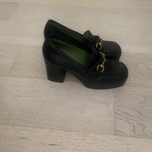 Gucci horsebit platform loafers with gold hardware